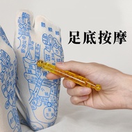 Chinese Acupuncture Points Socks Foot Therapy Protect Acupuncture Points Illustrated Meridian Tools 