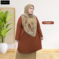 𝐐𝐀𝐘𝐑𝐀𝐀 Jersi Muslimah / Baju Jersey Muslimah Plain 𝐏𝐋𝐔𝐒 𝐒𝐈𝐙𝐄 8XL-10XL