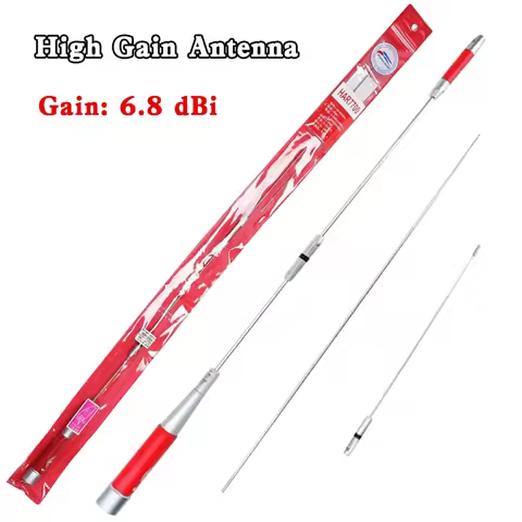 HAR7700 Mobile Antenna 50.4" PL259 M Jack for Car Radio VHF UHF Dual Bands 150W 4.3/6.8dBi Stainless