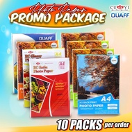 PROMO BUNDLE 10 PCK  PHOTO PAPER  RC GLOSSY - RC SATIN- RC WOVEN A4 SIZE