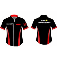 Pariwisata jet bus embroidered shirt