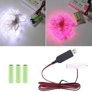 【3C】 AA Battery Eliminator Cable Dummy-Battery Power Cord for 1-4pcs 1 5V 3V 4 5V 6V