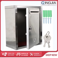 Letter Mailbox Post Box Waterproof Outdoor Security Locking Aluminium Alloy Suggestion Box