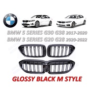 BMW G20 G30 G28 G38 M340i Front Grille Grossly Black Kidney Grilles Bumper M Grill For BMW 3 5 serie