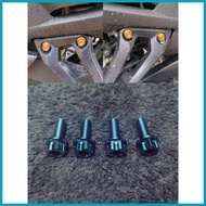 ▼ ✱ ◪ Titanium Gr5 8x20 Footrest Bolts Raider150/Sniper150 (4pc)