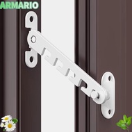 IARMARIOQR Window Blocking Lock, Metal Adjustable Window Limiter Blocker, Windproof Multiple Gears F