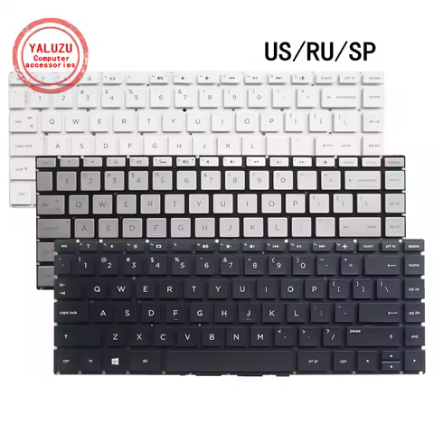 US/RU/SP Laptop Keyboard For HP 14G-BR 14G-BU 240 246 245 G6 340 348 G7 TPN-C131 Q186 Q187 Q188 Q189