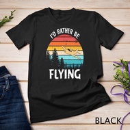 I'D Rather Be Flying Tshirt Aviation Shirt Airplane Pilot T-Shirt Men