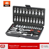46pcs/set Tool Box Car Motorcycle Repair Set Hand Tools Home Service motor DIY Kit