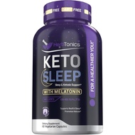 Herbtonics Keto  Support | Night-Time Burner &  Aid | with 5mg, BHB Salts &  | Restful  & Weight Man