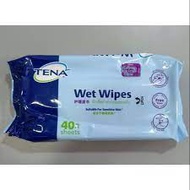 Tena Wet Wipes 40 sheets/Adult Wet Wipes (Blue)