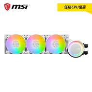 【任搭CPU優惠】微星 MAG CORELIQUID E360 白 (360mm/可旋轉水冷頭/ARGB冷頭+風扇/12cm風扇*3/三年保/註冊升級五年保)