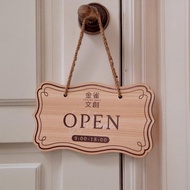 營業中.準備中 雙面木牌 門牌 菜單 掛牌 招牌 看板 木質看板 原
