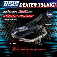 ท่อแต่ง ท่อผ่าแกรนด์ฟีลาโน่ กึ่งหมกกึ่งเปิด DEXTER GRAND FILANO 2014-2024 คอเลสเกี่ยวสปริง 32/25 มี