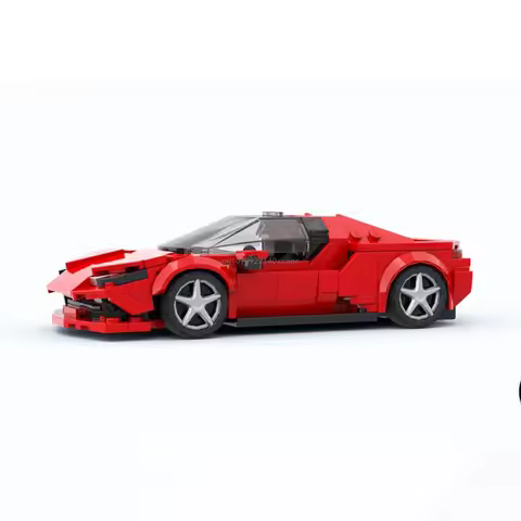 319pcs New Technical Ferraried 296 GTB Supercar Building Blocks Speed Champions Car Model Bricks For