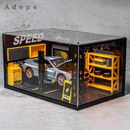 Adepe 1:24 Diorama Car Garage DIY Toys Collectibles Garage Scene Layout Diorama Car