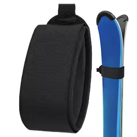 Adjustable Snowboard Nylon Strap Ski Wraps Straps Snowboard Fasteners Accessories EVA Protective Pad