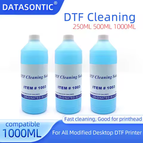 250ml 500ml 1000ML DTF Ink cleaning Solution for Epson DX4 DX5 DX7 L1800 L805 L800 1390 I3200 Printh