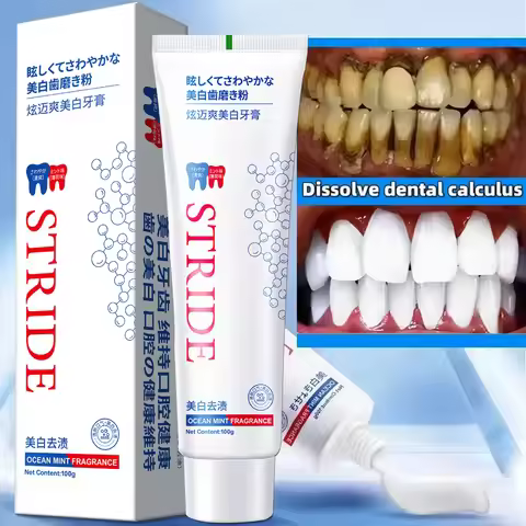 Whitening Toothpaste Fresh Bright Breath Remove Stains Cleaning Teeth Odour Removal Bad Breath Preve
