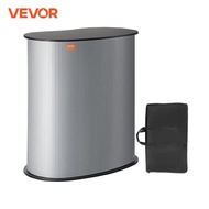 VEVOR Portable Tradeshow Podium Table Display Exhibition Counter Stand Booth Fair with Wall, Foldabl