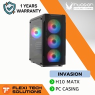 Flexi Tech INVASION H-10 MATX Casing PC Desktop Case