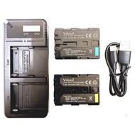 NP-FM50/FM55H FM500H LCD Type-C Charger & Camera Battery (Viloso) FM50/FM55H FM500H