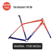 Frame Carbon Roadbike Mosso 736CB Rangka Sepeda Balap Road Bike Carbon Mosso 736 CB