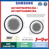 Samsung AC100TN4PKC/EA &amp; AC100TXADKC/EA 3.5HP 360 Ceiling Cassette Inverter Air Conditioner