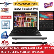 Lenovo ThinkPad T590 | T580 | T480 (CORE i5-8TH GEN, 16GB RAM, 1TB SSD, 15.6 FHD SCREEN | 14.0" HD S