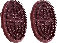 2 x Massage Brush, Professional Meridian Brush, Meridian Comb Head, Massage Comb, Hand Massage Brush