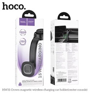 shipshopstore5 Hoco HW31 ที่ยึดโทรศัพท์ในรถ ระบบชาร์จไร้สาย 15W ปรับได้ 360° ติดกับคอนโซล แท่นชาร์จไ