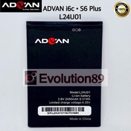 Baterai Advan i6c Batre advan S6 plus Baterai Advan L24U01 Batre Advan S6+ Battery  Batre