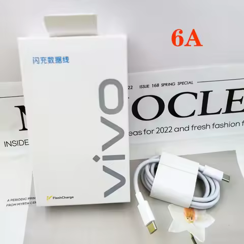 Original For Vivo 120W 66W Flash Charge Cable 6A PD Type C Fast Cord Line For VIVO X300 X200 X100 X9