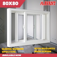 ☜▧❈Unplasticized Polyvinyl Chloride 80x80 sliding window Good quality with Mosquito mesh screen