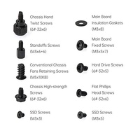 Lz 400pcs Computer PC Case Hard Disk Drive Fan Motherboard Power Supply Server Assemble Repair Hand 