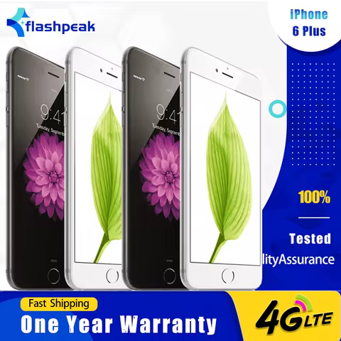 Original Apple iPhone 6 Plus 4G LTE Mobile Phone Fingerprint 5.5" 1GB RAM 16/64/128GB ROM 8MP+1.2MP 