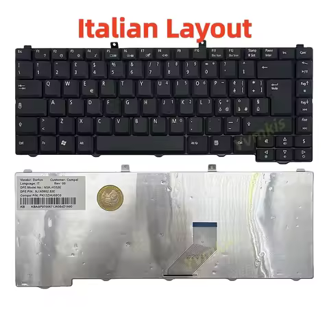 3100 Keyboard For Acer For Aspire AS1670 3030 3100 3600 3690 5030 AS5100 5100 5112 9110 IT Layout It