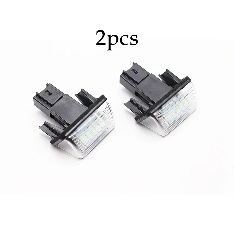 For Citroen C3 C4 C5 Berlingo Saxo Xsara Picasso 2x HID License Number Plate Light For Peugeot 206 2