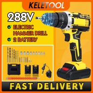 cordless Bor Baterai cas paket lengkap listrik hammer bor alat tukang screwdriver Impact drill dinding beton tanpa bor cas makita bor dinding beton makita paket lengkap bor alat tukang bor Baterai Bor batrey Jerman Bor batrai listrik bor batre