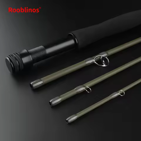 ROOBLINOS Fly Fishing Rod 4/5wt，9ft（2.7m）Ultra Lite，Carbon Rod，Freshwater Fly Rods，JIT，2026 New Fish