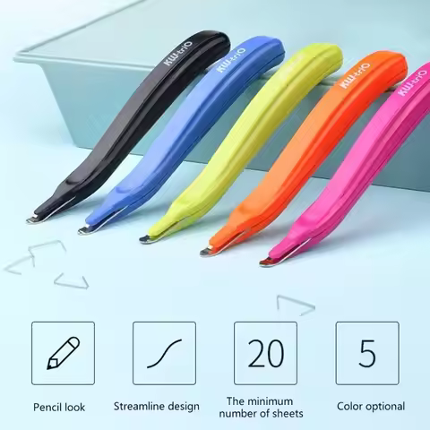Push Style Office Supplies Staples Removal Tool Pen Shape Staples Puller Magnetic Staples Remover St