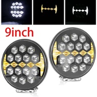 9 Inch LED Work Light Round Driving spot beam light 6000K White DRL 150W 12V 24V For Jeep Wrangler 4x4 Truck SUV Off-road UTV