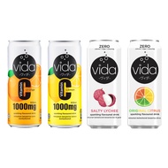 CLEARANCE🔴Vida Vitamin C 1000MG Sparking Drink 325ml Lemon/Orange/Salty Lychee/Citrus