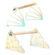 YU Parrot Desktop Stand Parrot Stand Perch Wood Bird Perch Bird Training Stand