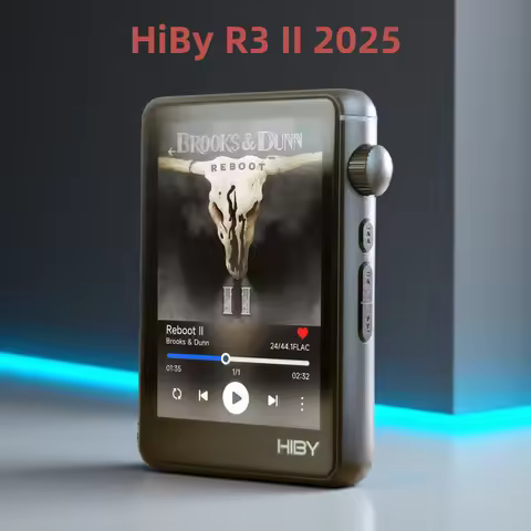 HiBy R3 II 2025 / R3 Gen 2 Music Player Bluetooth 5.1 WiFi MQA16X DSD256 Web Radio USB Audio Dongle 