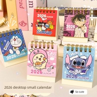 calender 2026 日历2026 Kartun Mini 2026 Kalendar Meja Buku Desktop Pelajar Kalendar Baru Kalendar Luna