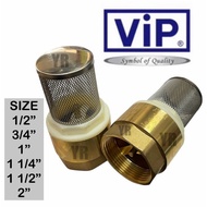 VIP Brass Spring Foot Valve 1/2” / 3/4” / 1” / 1-1/4” / 1-1/2” / 2” filter FILTER STRAINER for PUMP 