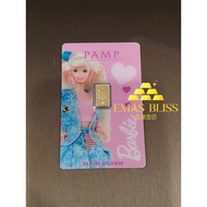 [ 1GRAM ] PAMP BARBIE Gold Bar