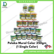 Pelaka Mural Color 250gm Cat Mural Colour Mural 壁画颜料 (1 Bottle Single Color)