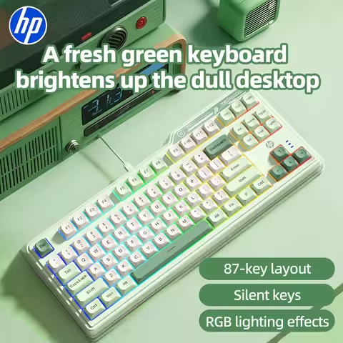 HP Mechanical Gaming Keyboard Professional Typing Feel for Esports Office Dormitory Computer Noteboo